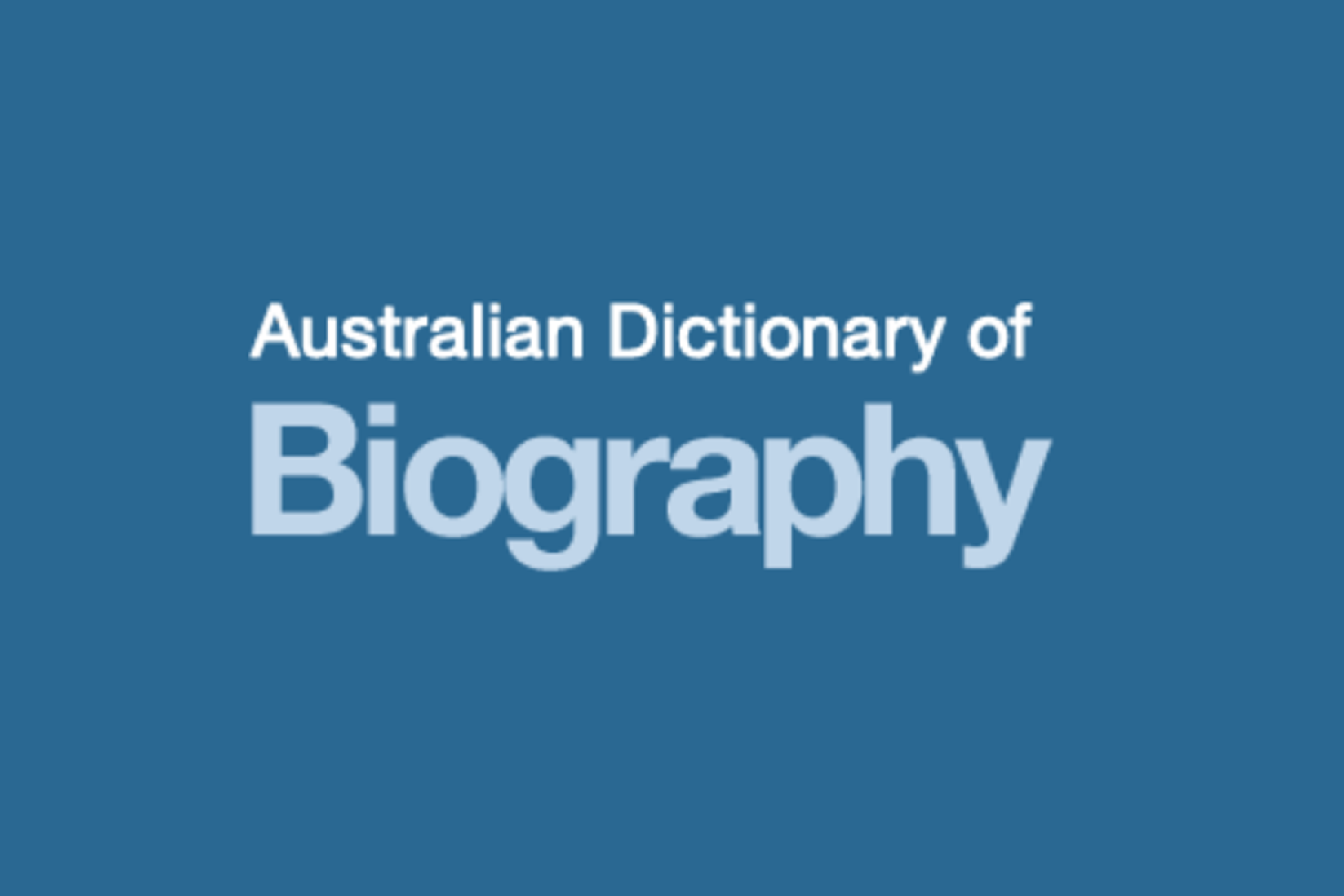 Australian Dictionary of Biography
